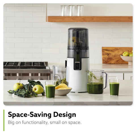 Hurom H70 compact design fits neatly on modern countertops.