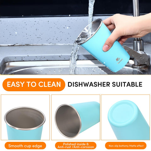 HurOutd compact camping travel cups stackable for small spaces