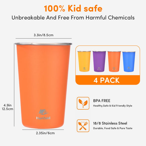 HurOutd dishwasher-safe stainless cups simplify outdoor cleanup