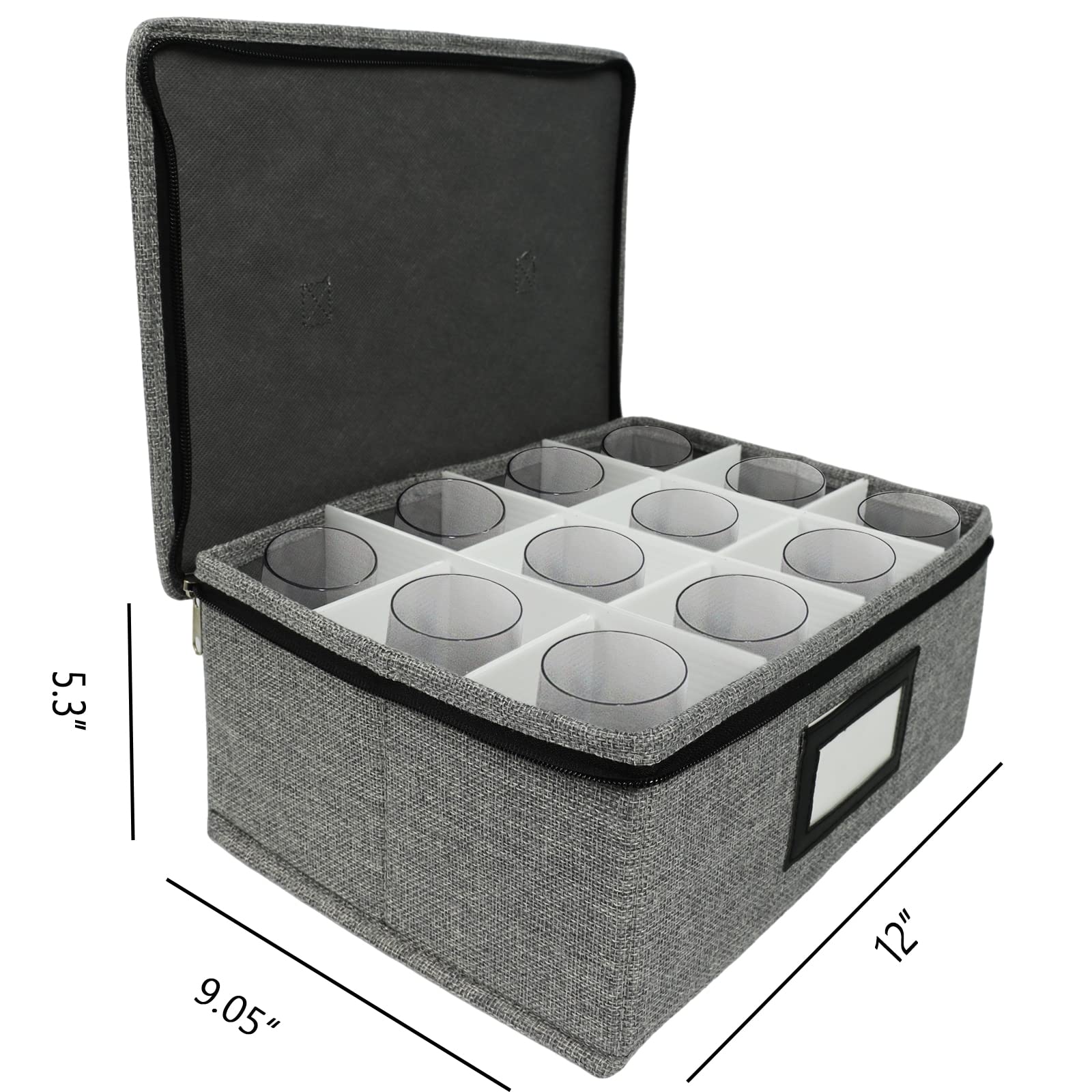 HURZMORO oxford fabric case protects glasses from scratches and dust.