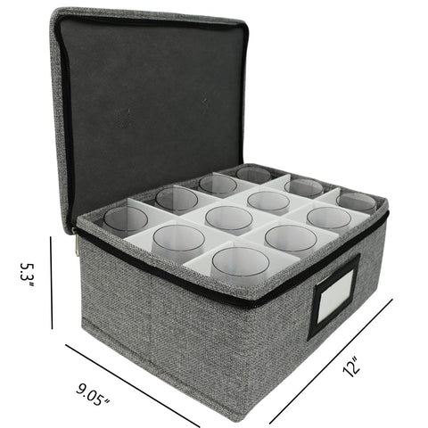 HURZMORO oxford fabric case protects glasses from scratches and dust.