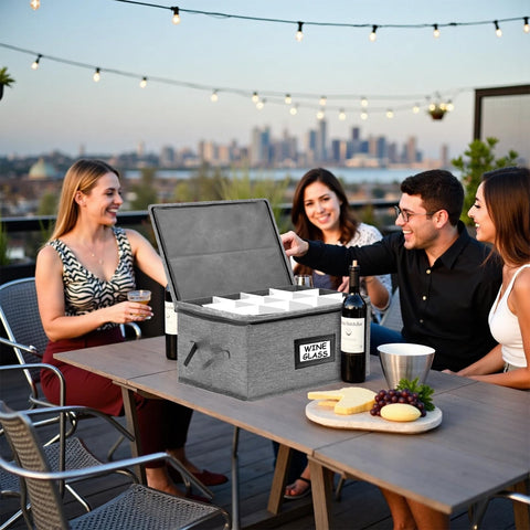 HURZMORO box is versatile for champagne flutes and more.