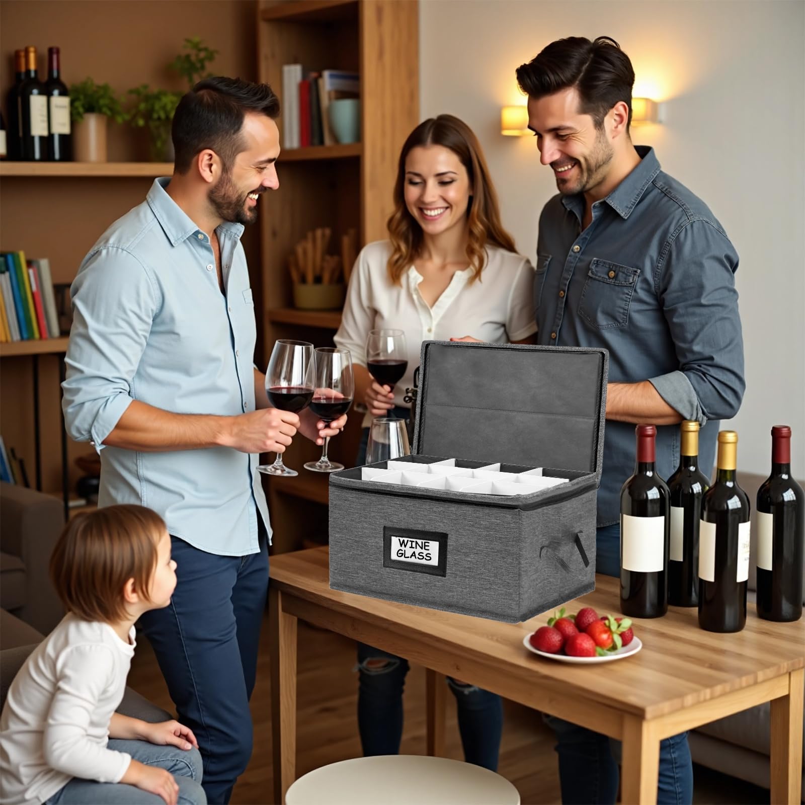 HURZMORO box ideal for safe moving of fragile glassware.