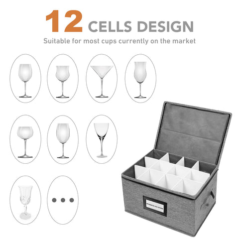 HURZMORO stackable design saves space while keeping glasses secure.