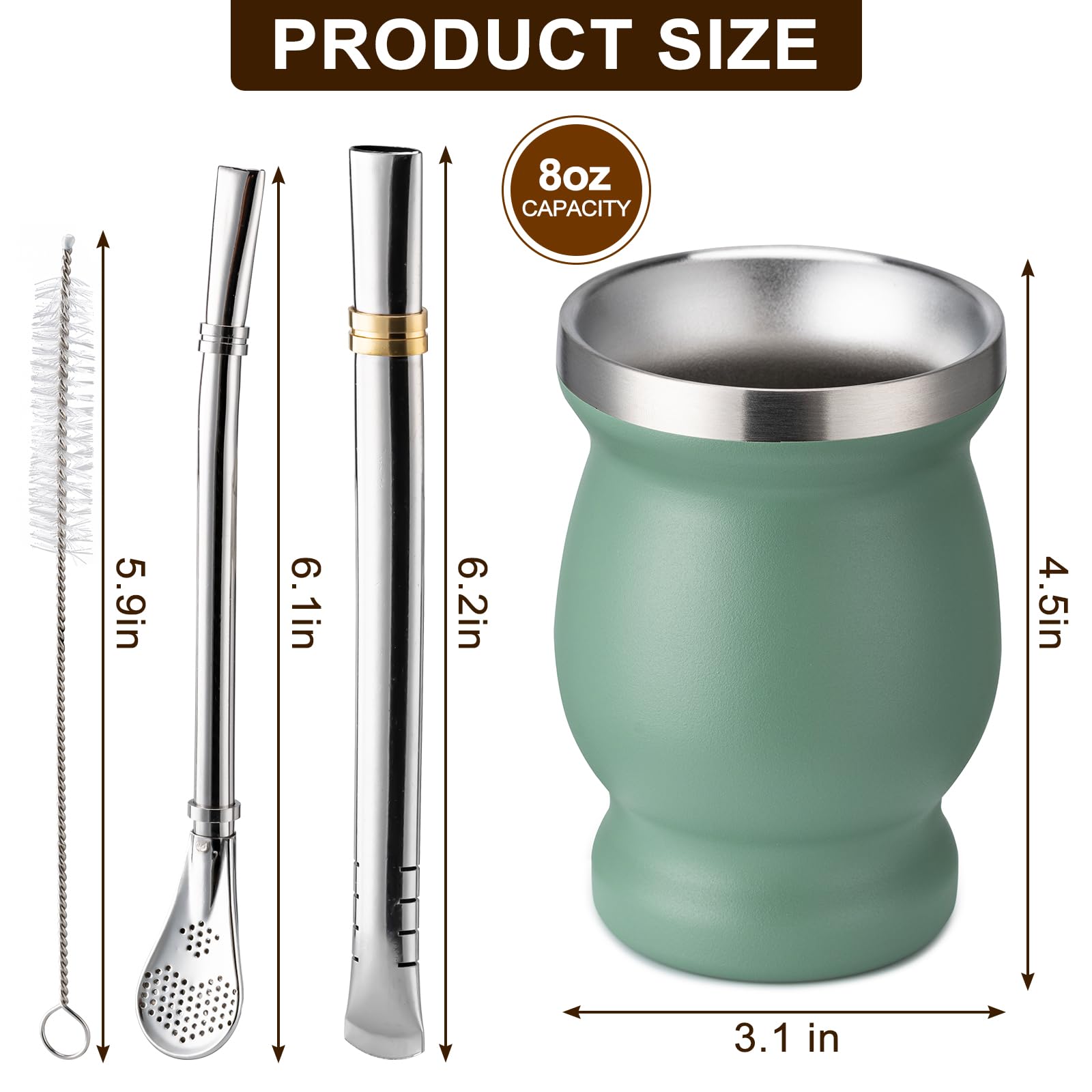Husfunov yerba mate cup thermal insulation for extended sipping comfort