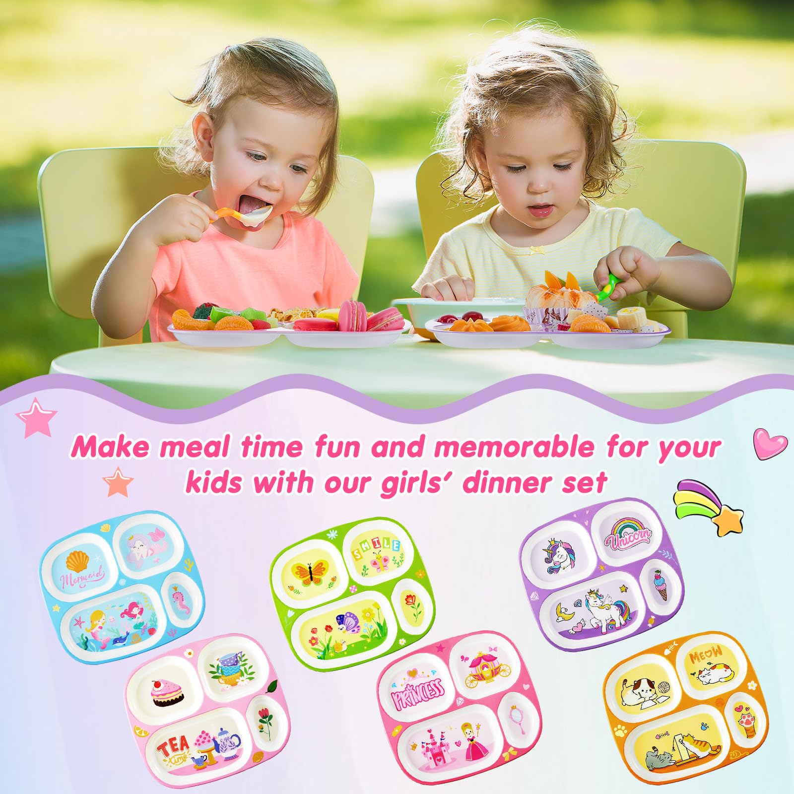 Hushee cat plate brings cheerful energy to family meals.