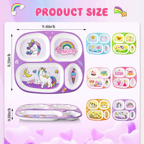 Hushee princess plate design creates a colorful, engaging mealtime.