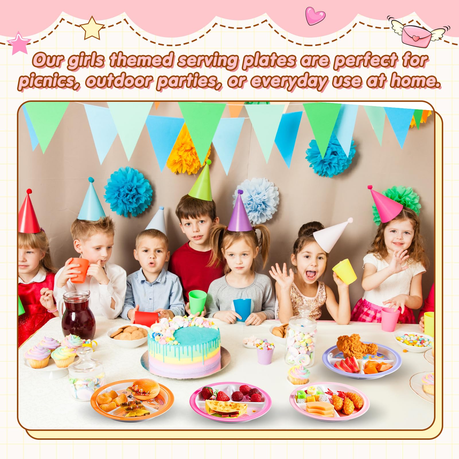 Hushee 8.5 inch plate fits small portions for young eaters