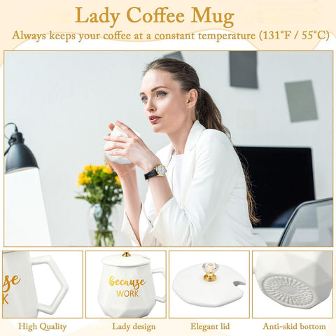 Hushee mug featuring gold printing for a refined gift feel