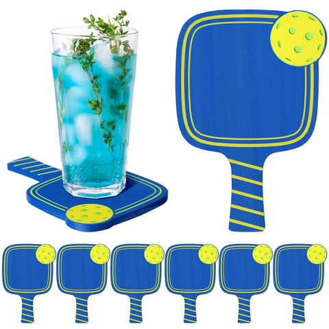 Hushee Dinkball coaster paddle blue closeup protects surfaces from heat