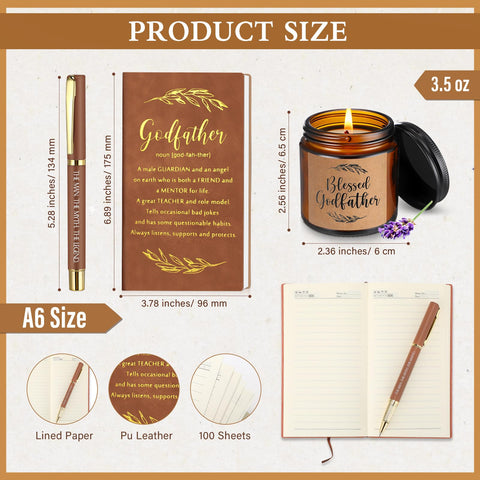Hushee Godfather scented candle with lavender aroma creates calm spaces.