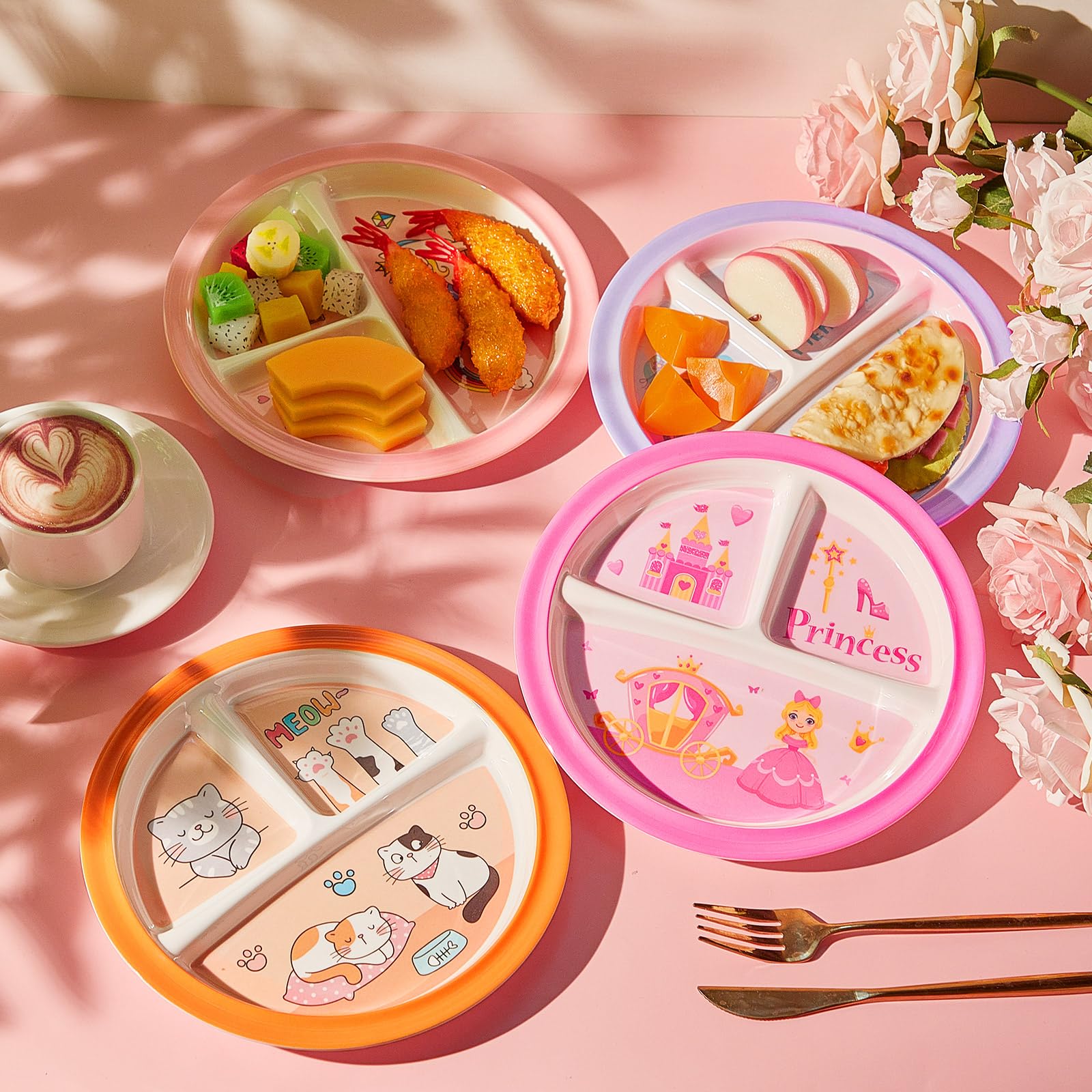 Hushee mermaid themed plate adds fantasy to lunchtime while serving portions