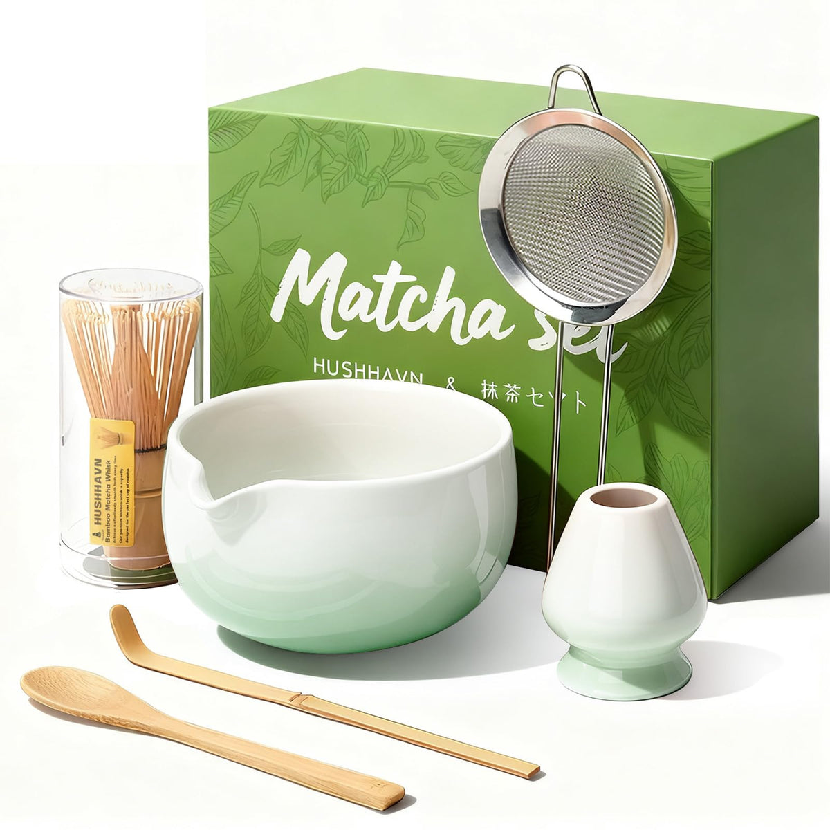 HUSHHAVN ceramic bowl for smooth matcha preparation and generous servings