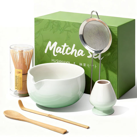 HUSHHAVN ceramic bowl for smooth matcha preparation and generous servings