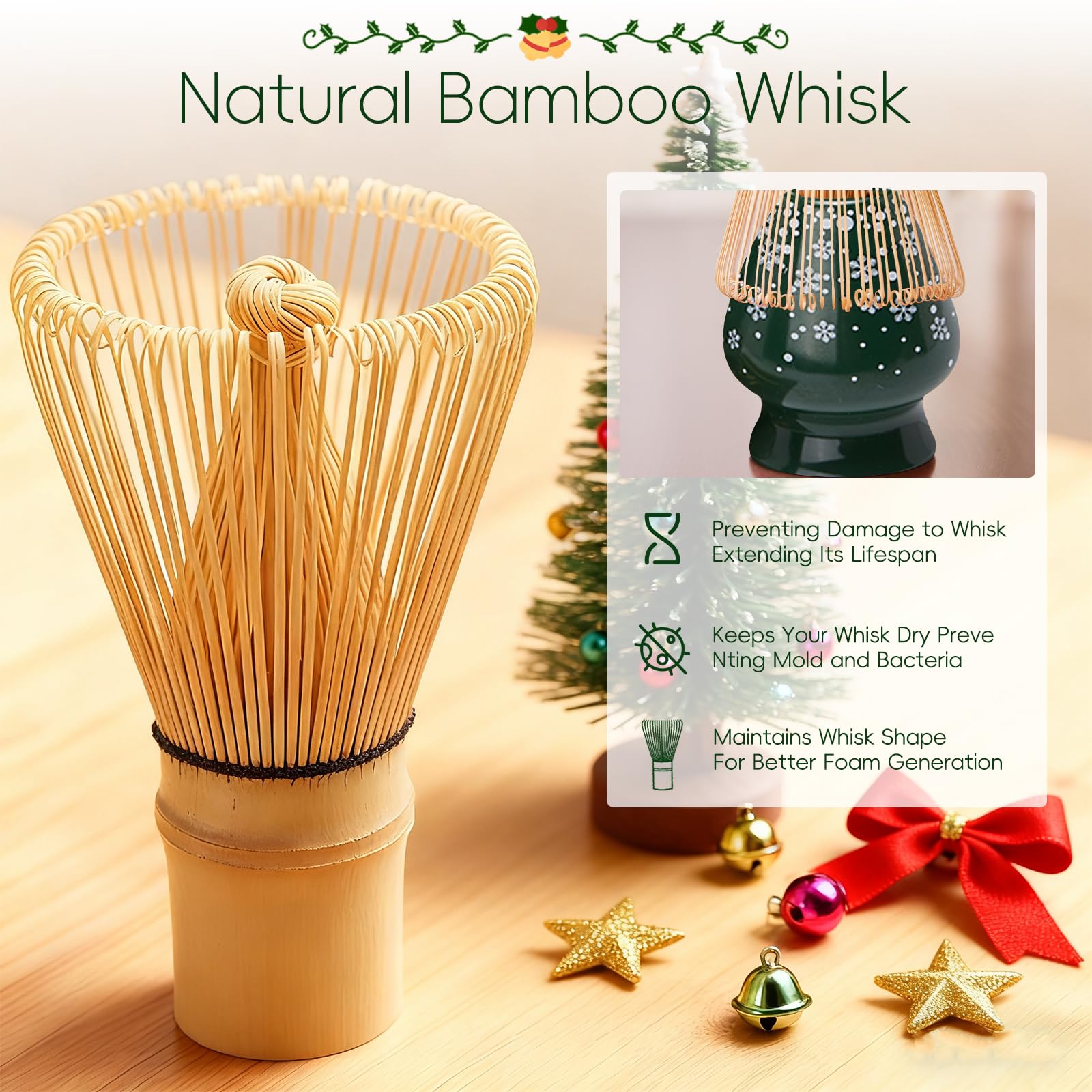 HUSHHAVN bamboo scoop for precise powder measurement
