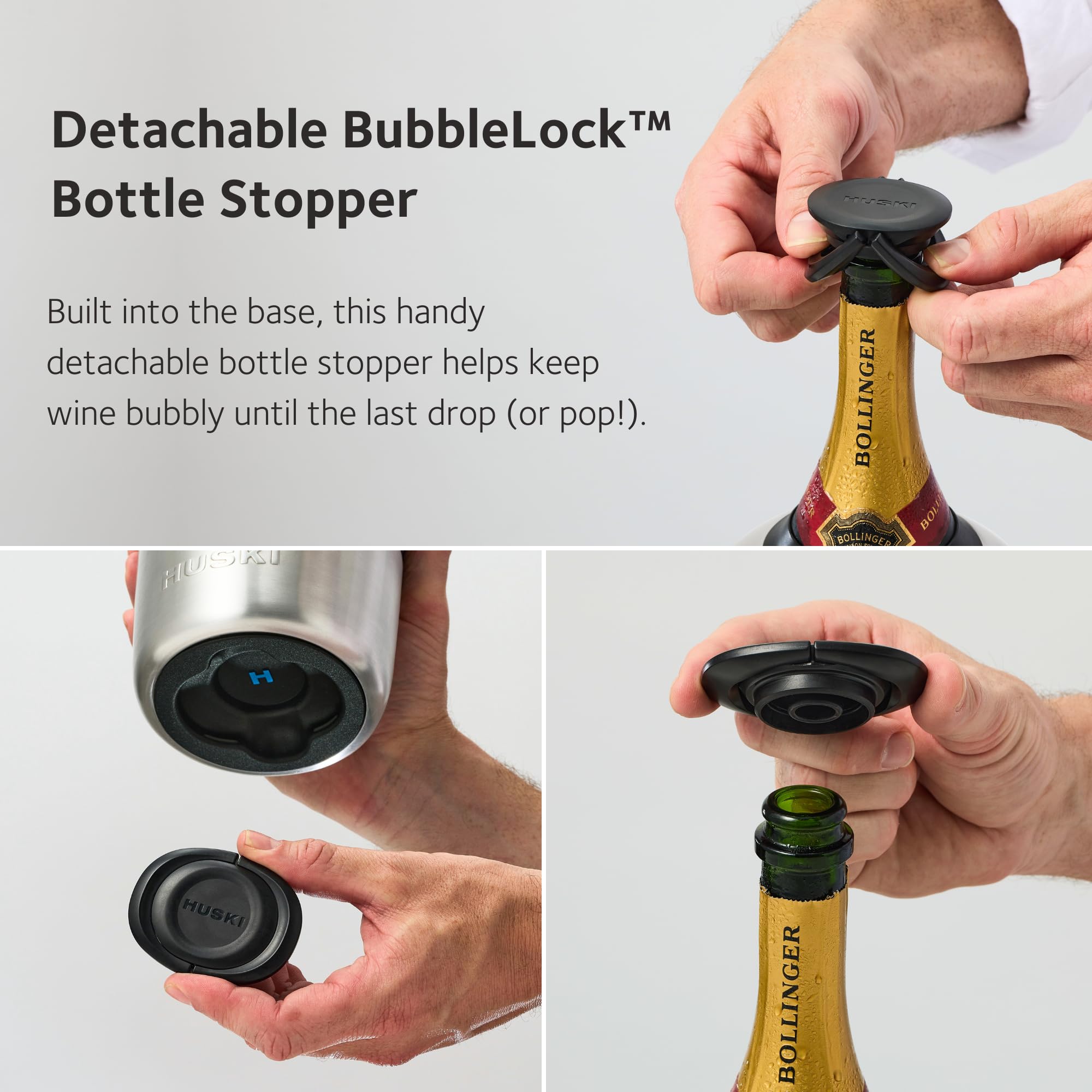 Huski Champagne Chiller insulated dual-wall design for better cooling