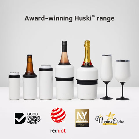 Huski Champagne Chiller stay-dry exterior keeps hands dry