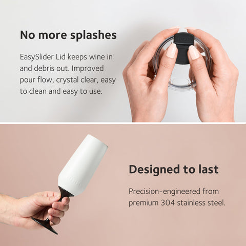 Stay-dry design keeps hands and surfaces dry.