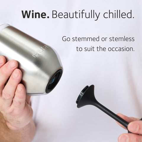 Huski Wine Tumbler 2.0 with detachable-stem offers stemmed or stemless versatility