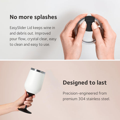 Huski Wine Tumbler 2.0 triple-insulation preserves temperature for longer enjoyment