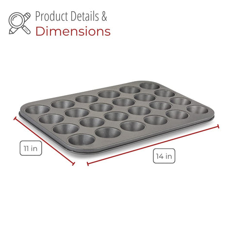 husMait baking sheet 11x14 inch fits standard ovens for versatile batch baking.