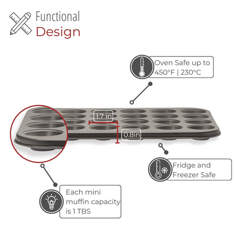husMait carbon steel construction ensures durable bakeware performance.