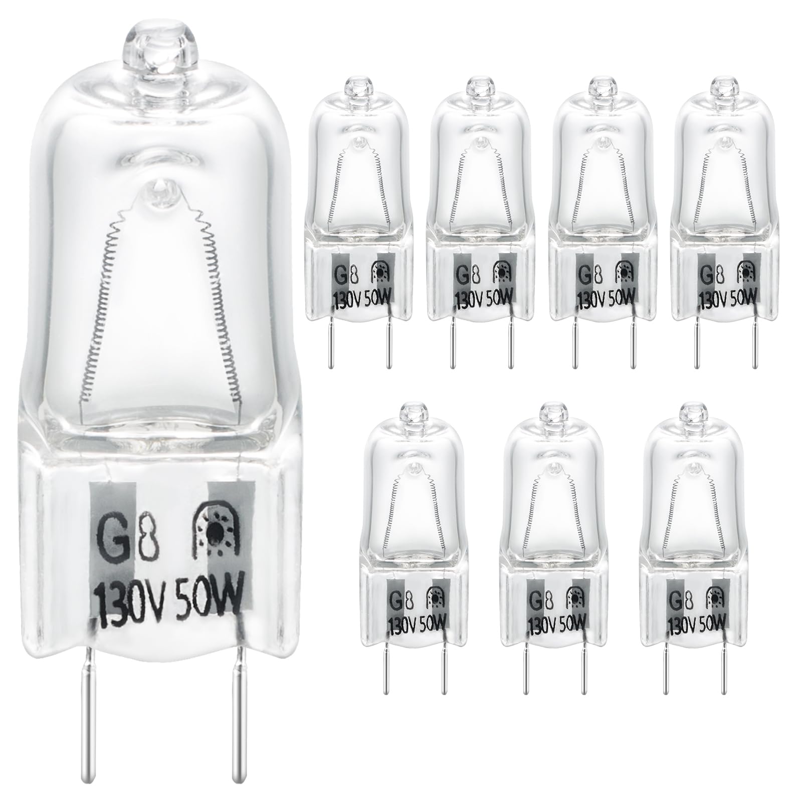 HUTUDAN 8-pack halogen microwave bulbs bundle for easy, long-term replacements.