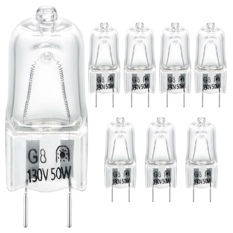 HUTUDAN 8-pack halogen microwave bulbs bundle for easy, long-term replacements.