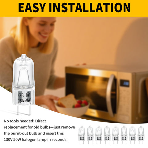 HUTUDAN no flicker bulbs for consistent microwave lighting.