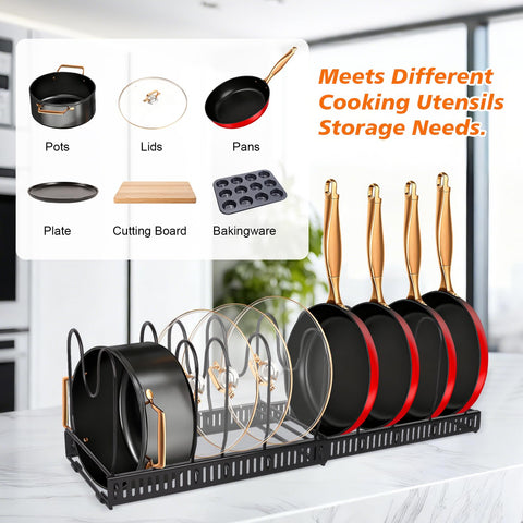 HuuDraLono cutting board holder expanded for easy access and organized prep space.