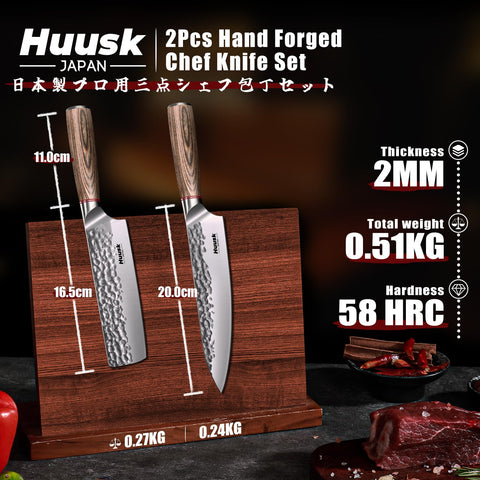 Huusk balanced design improves control during everyday kitchen tasks.