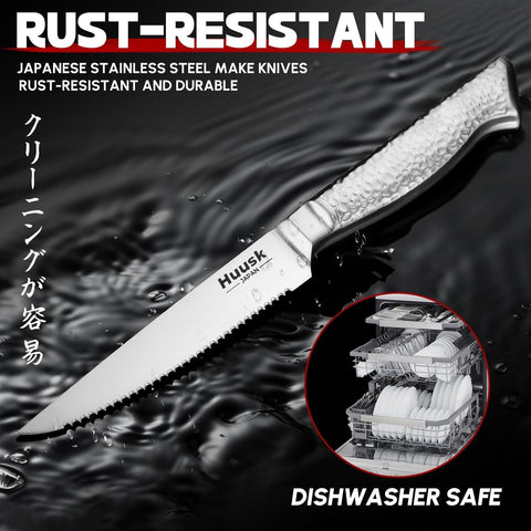 Huusk blade overhang design shown with plate