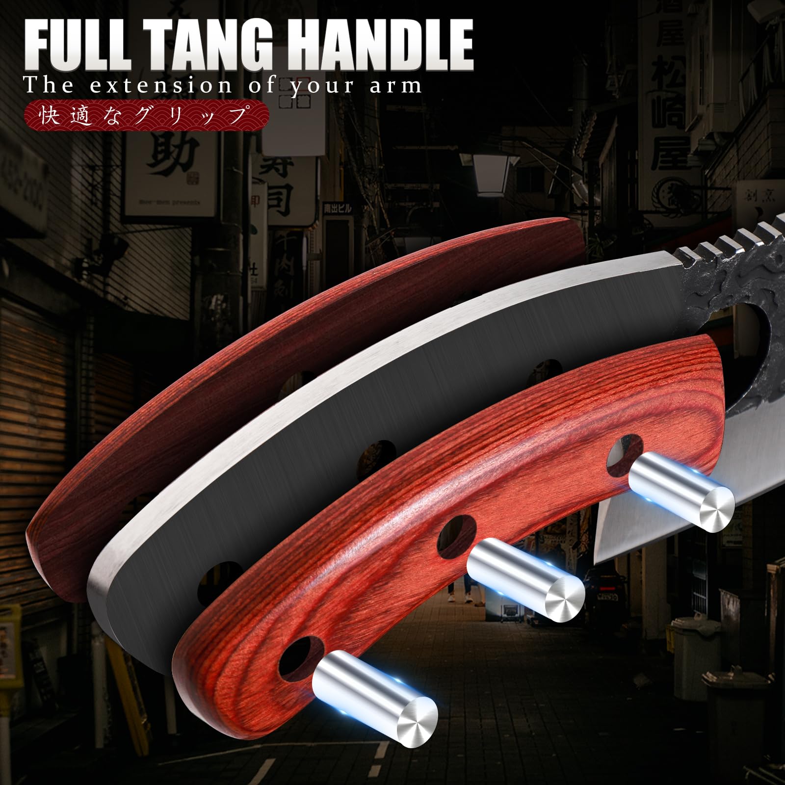 Huusk boning knife with rosewood handle for precise filleting.