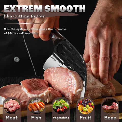 Huusk boning knives three-pack for flexible meat prep and trimming.