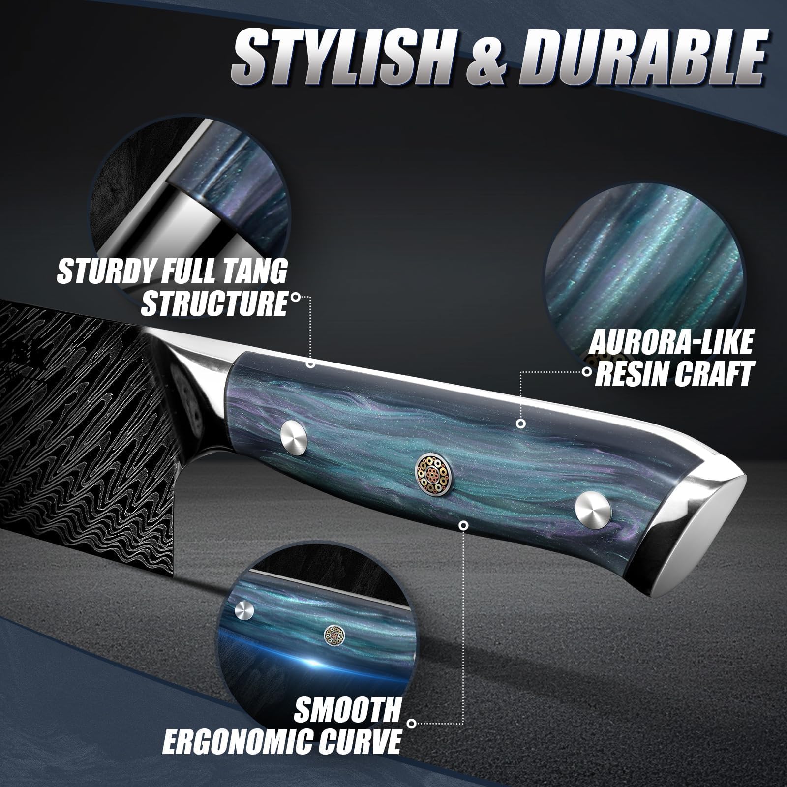 Huusk full-tang construction provides stable and durable daily use.