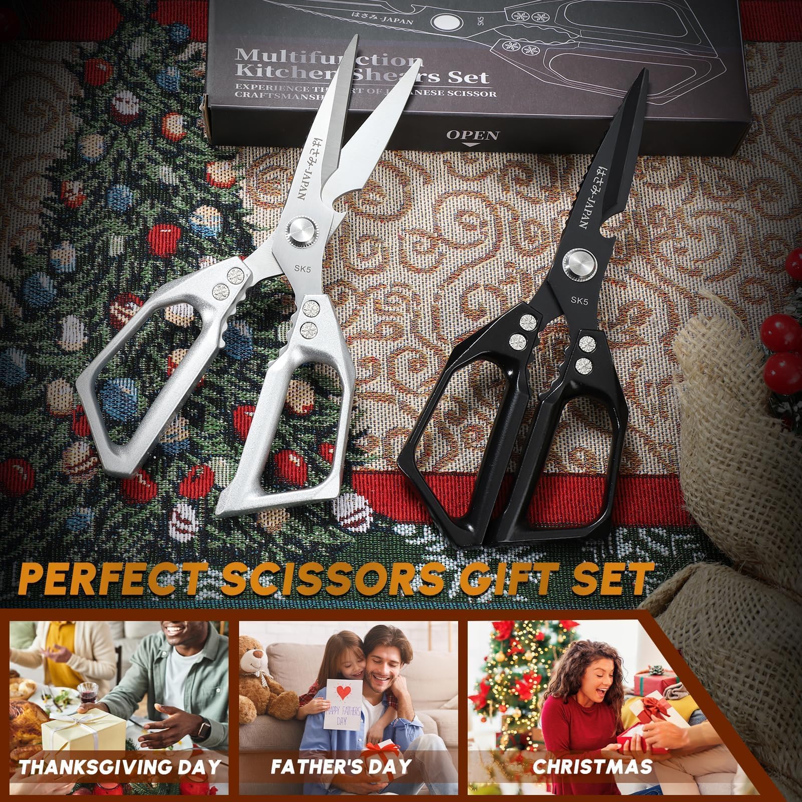Huusk gift-pack image suggests ideal kitchen gifts for cooks.