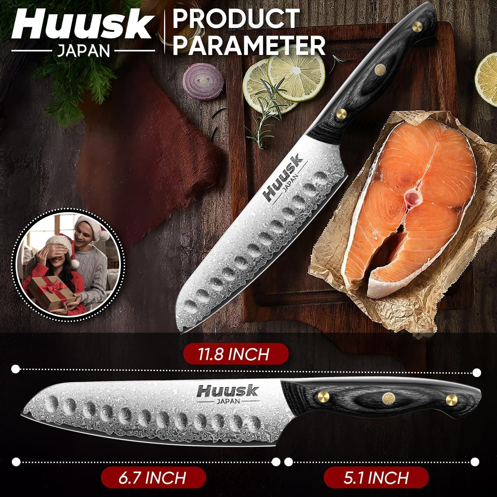 Huusk gift packaging presentation for a premium kitchen gift