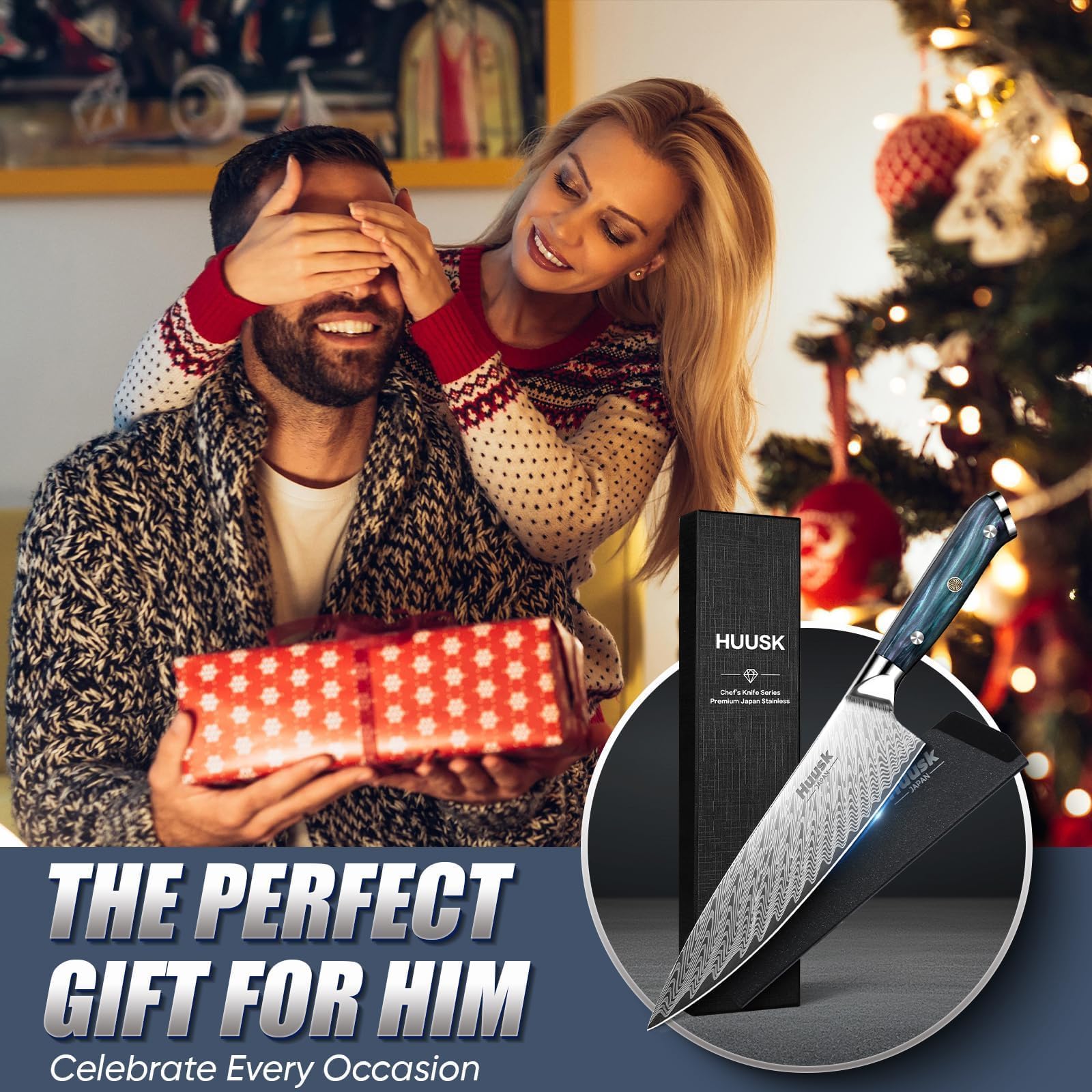 Huusk giftable chef knife highlights premium materials and thoughtful design.