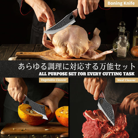 Hand-forged Huusk blade reduces sticking and adds artisanal character