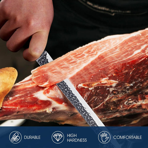 Huusk Japan STRONG design with ergonomic handle for comfortable grip during long carving sessions.