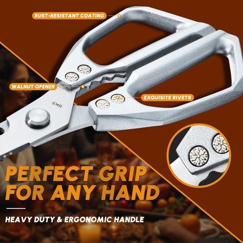 Huusk Japanese craftsmanship dual-shear blades for precise kitchen work