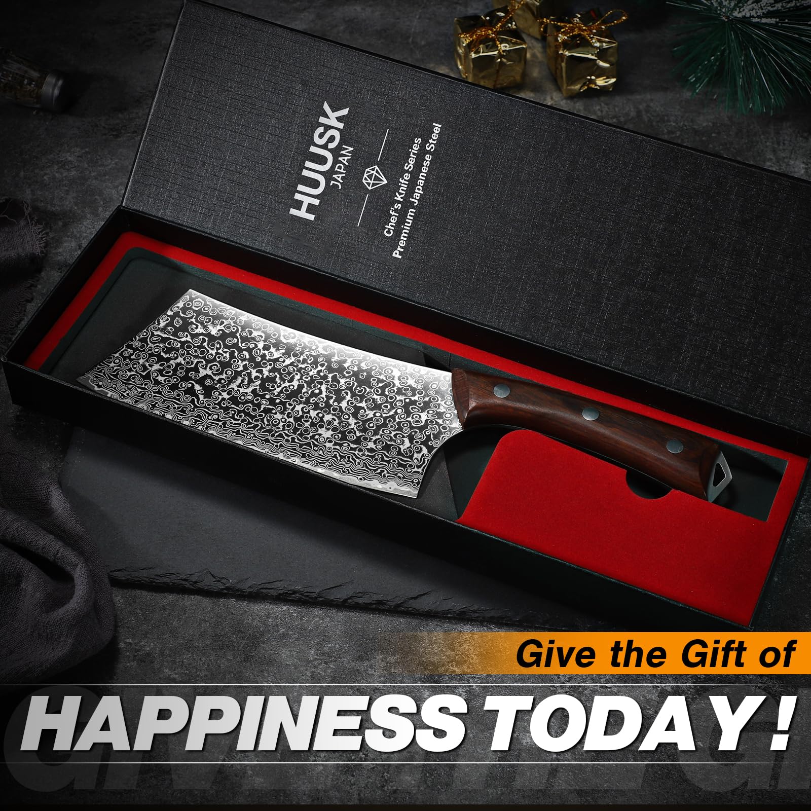 Huusk meat cleaver 6.4-inch blade ideal for daily kitchen tasks