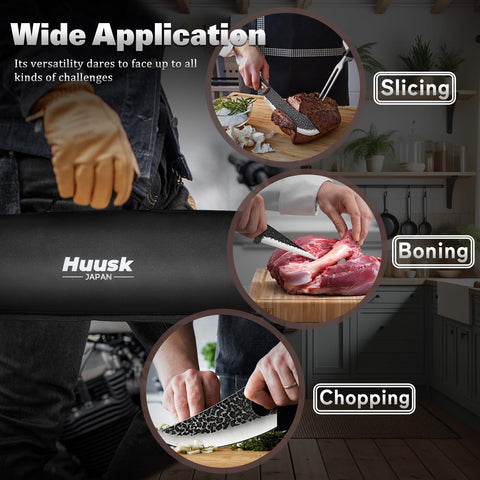 Huusk meat cleaver for heavy-duty chopping and portions.