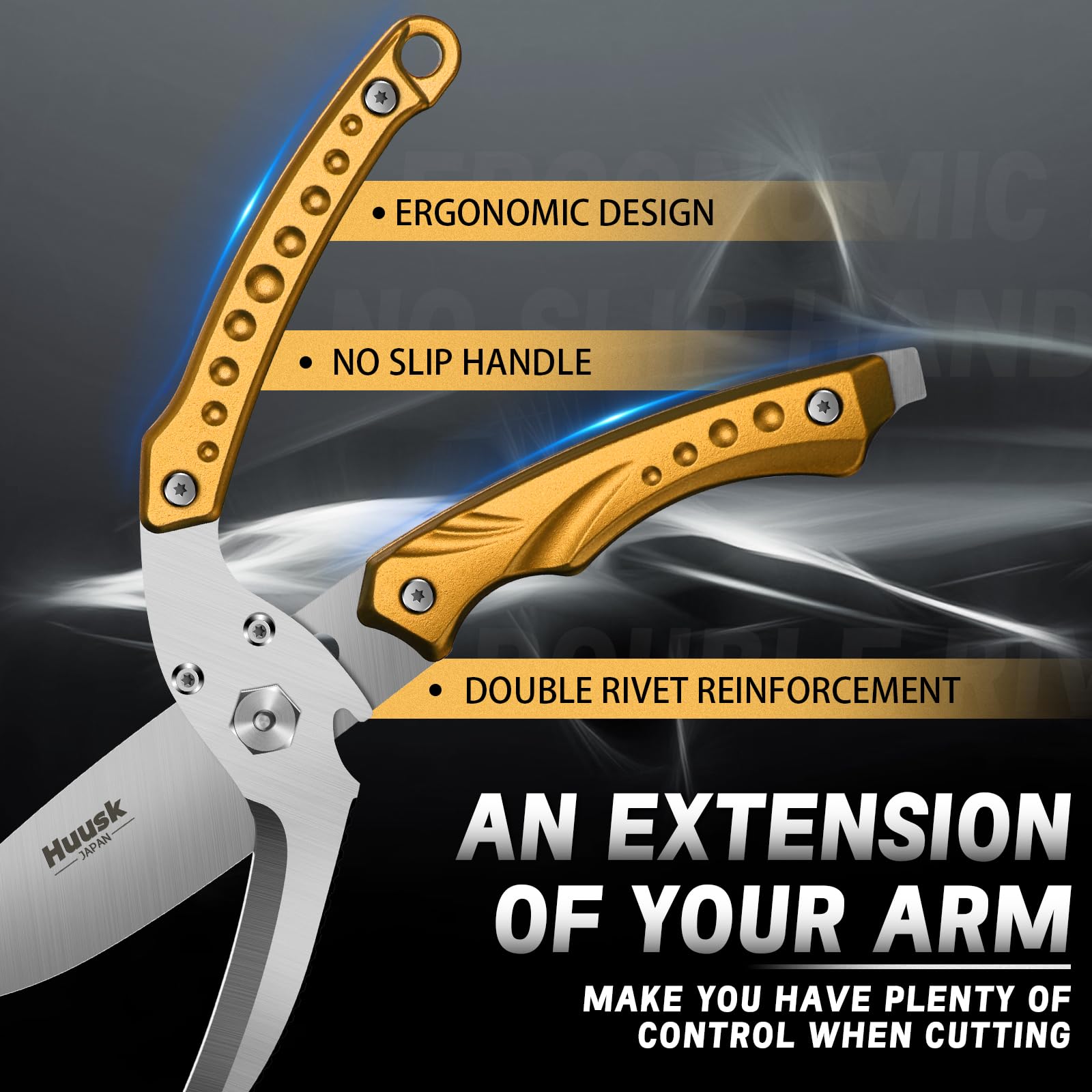 Huusk meat scissors serrated edge ideal for descaling fish