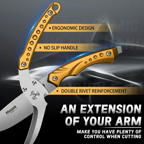Huusk meat scissors serrated edge ideal for descaling fish