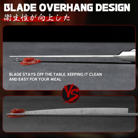 One-piece seamless Huusk blade for easy cleaning