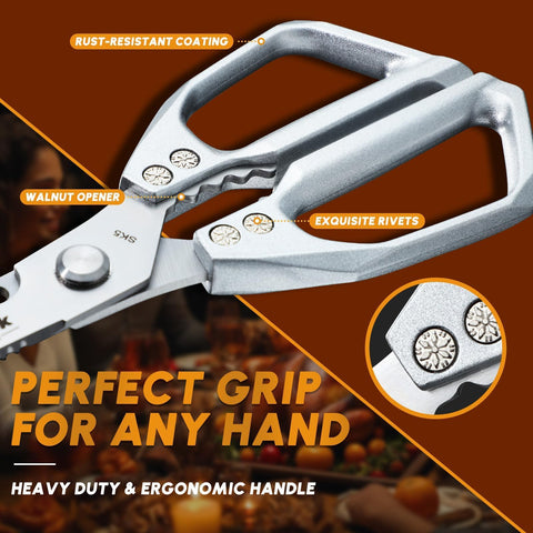 Huusk serrated-peeler blade close-up shows smooth skin removal.