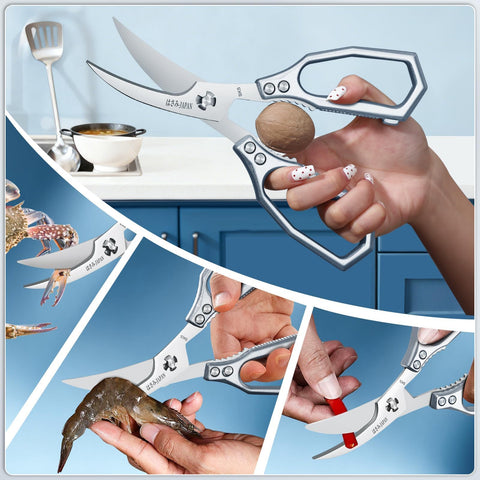 Huusk silver nutcracker-bottle-opener for convenient multi-tool kitchen use.