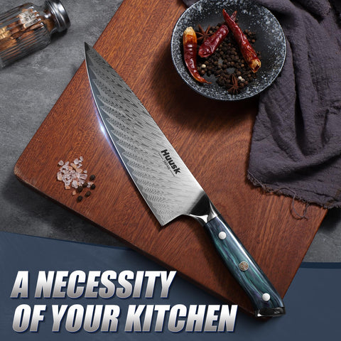 Huusk sunflower mosaic rivet handle boosts grip and style in the kitchen.