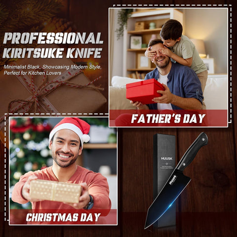 Huusk Kirisuke edge ideal for sushi prep and delicate cuts